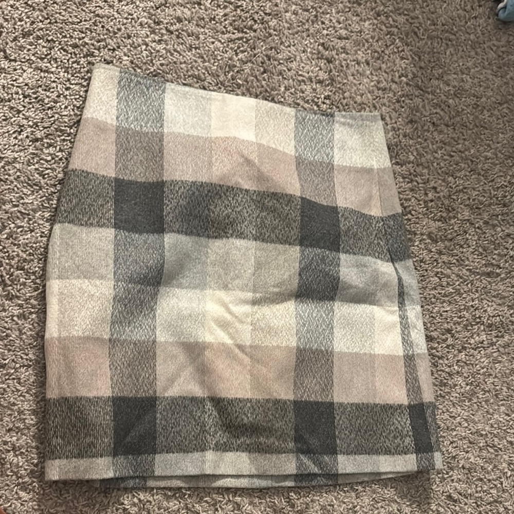 Cream Pencil Mini Skirt for Work